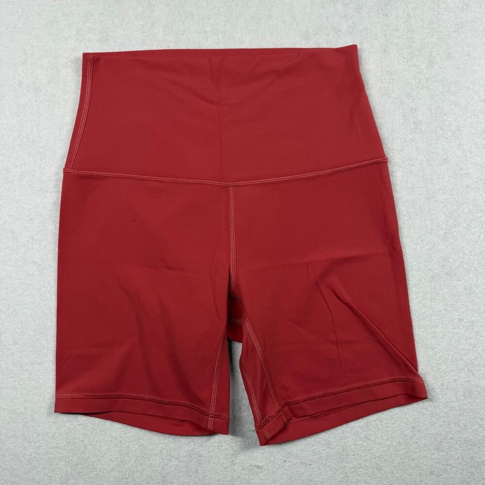 Lululemon Align High-Rise Short 6” Women’s Size 4 Desert Red Nulu Bike Shorts